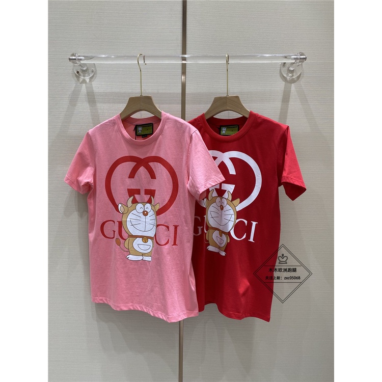 Áo Thun Tay Ngắn Cổ Tròn Họa Tiết Doraemon Thời Trang Mùa Hè Gucci 21