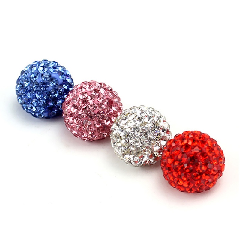 Set 4 Nắp Van Bánh Xe Đính Đá Sang Trọng Ốp