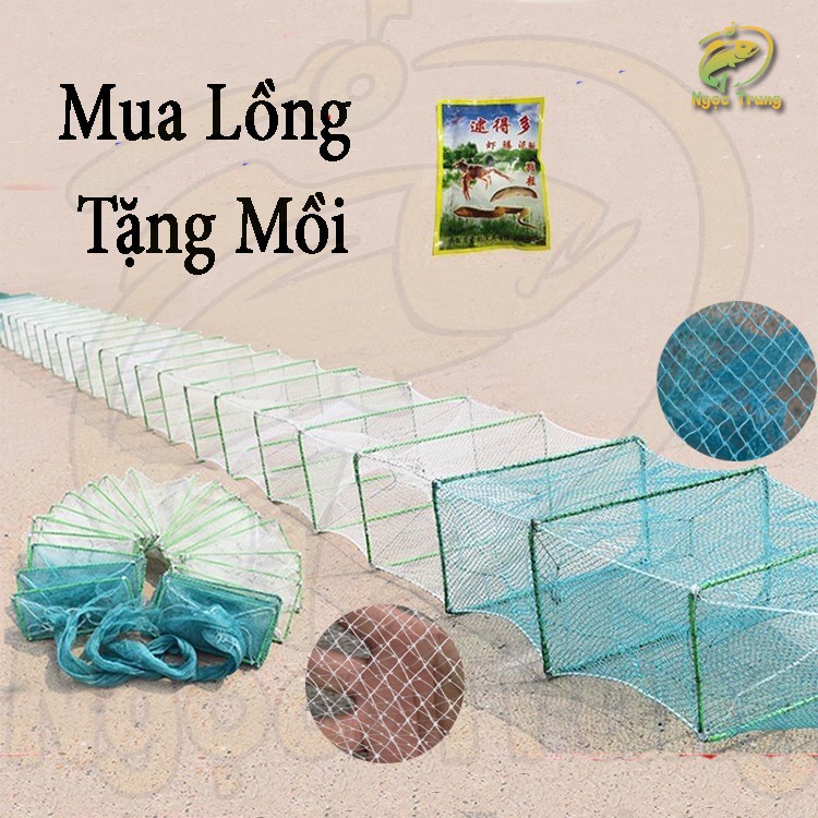 Lồng Bát Quái 12 cửa ngục . Chiều dài lưới 9m 29khung sắt 22x32cm - Bát Quái A TRUNG 1 giá tốt 8jabshabaaa