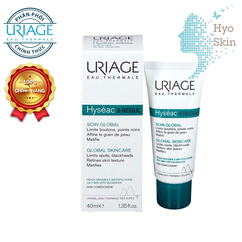 Kem Ngăn Ngừa Mụn Trứng Cá Hỗn Hợp URIAGE HYSEAC 3-REGUL SOIN GLOBAL 40ml