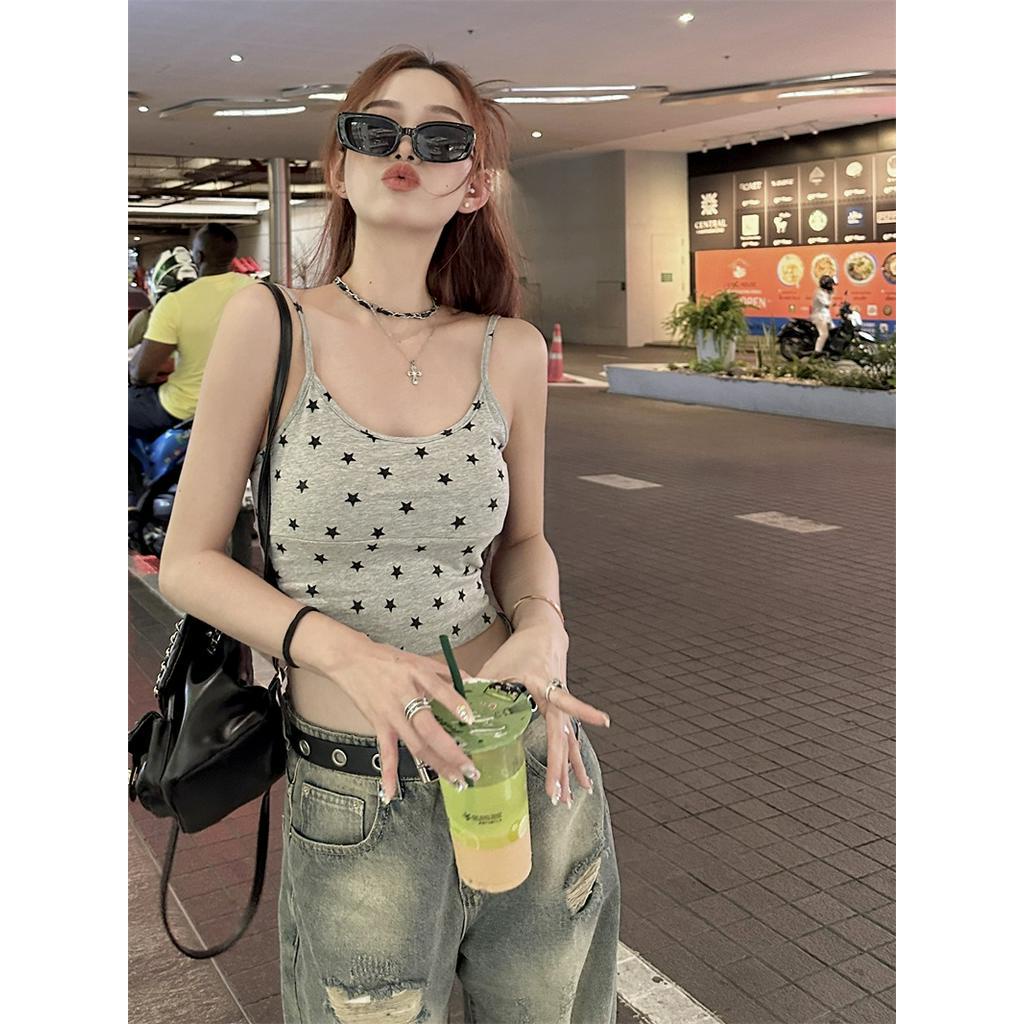 Áo Dây Không Tay Họa Tiết Ngôi Sao Thời Trang Dành Cho Nữ 63785