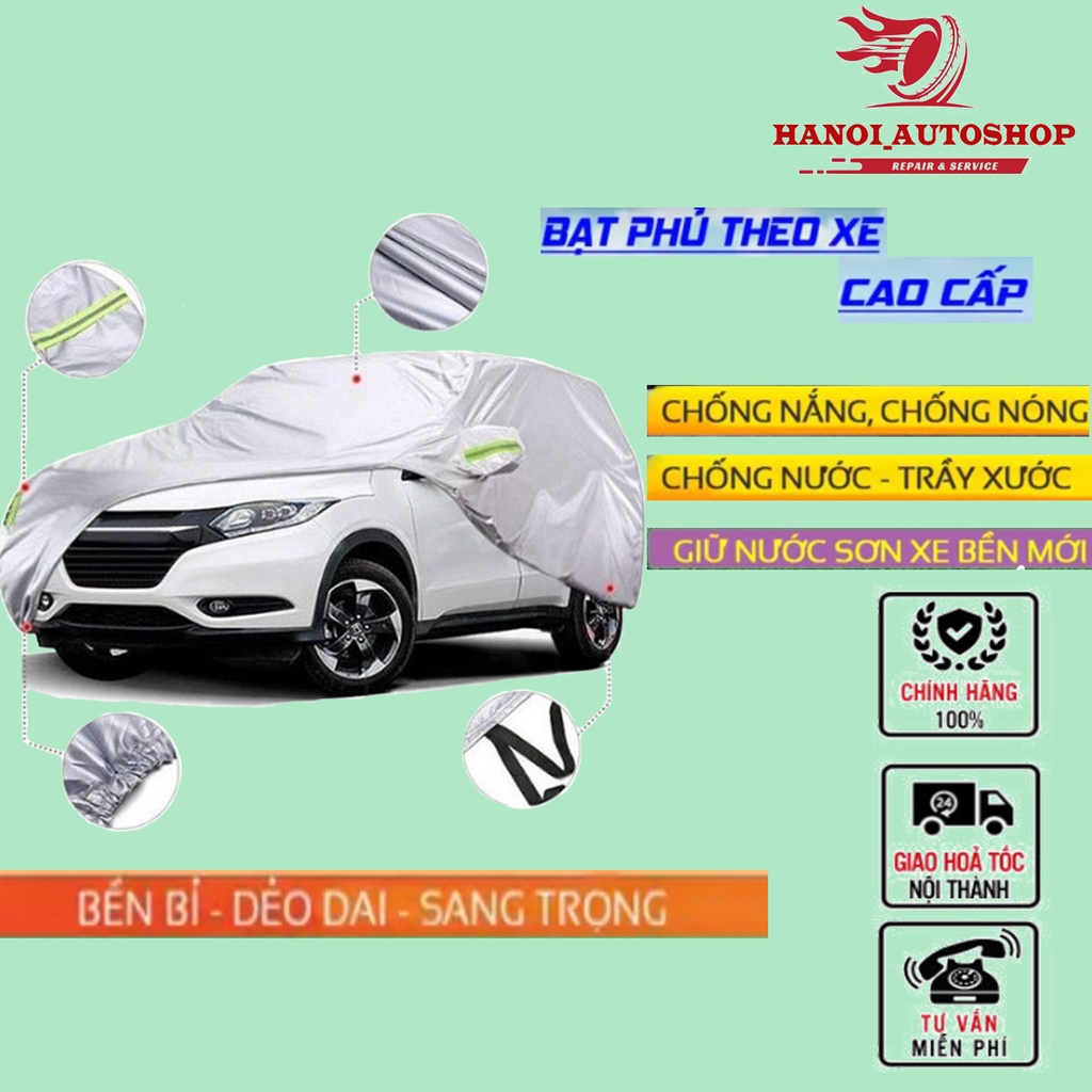 Bạt Phủ ô tô Toàn Xe 3 Lớp Chống Nắng, Chống Nước, Chống Cháy Cho Ô Tô | Đủ Tất Cả Các Size