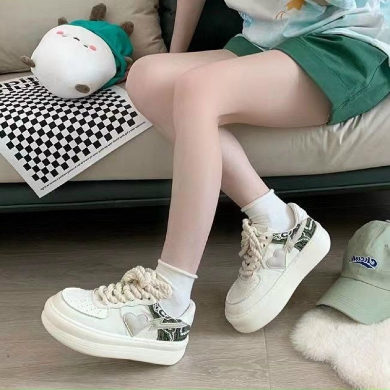 Giày thể thao Nữ trẻ trung dây thừng - Mẫu mới về 2022 - PinkOri