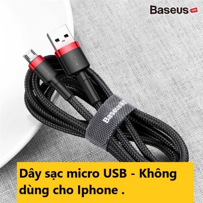 Cáp Sạc Nhanh iPhone Ipad  Cafule Siêu Bền | Kèm Dây Velcro Giữ Cáp -  Cáp sạc iPhone 5/6/7/8/X/XS/XS /11