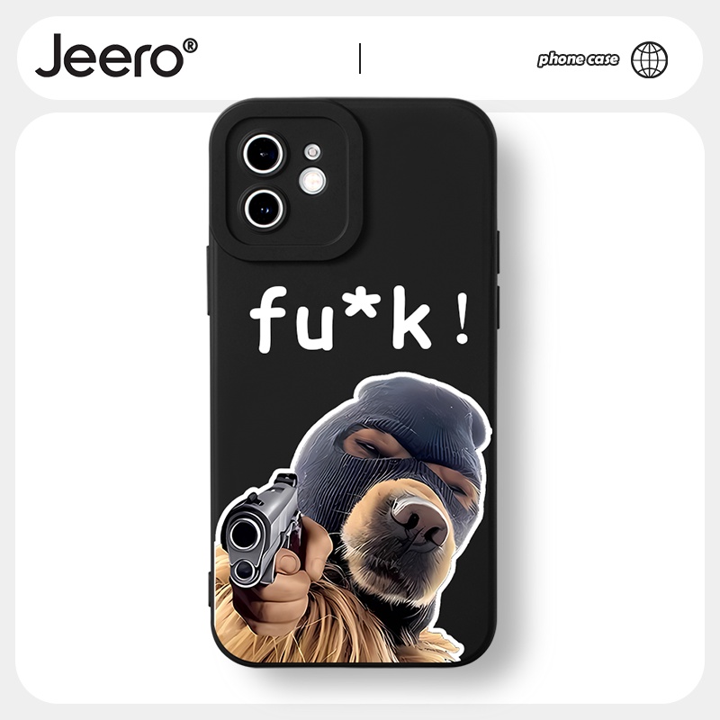 Ốp lưng JEERO hoạt hình cặp đôi dễ thương đẹp độc lạ Cho iPhone 14 13 12 11 Pro Max SE 2020 X XR XS 8 7 ip 6S 6 Plus kute HFF1434