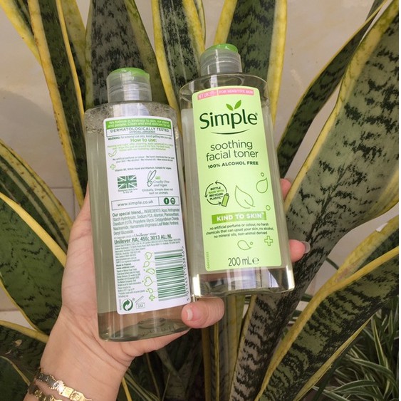 [Ảnh thật] Toner Simple 200ml chính hãng