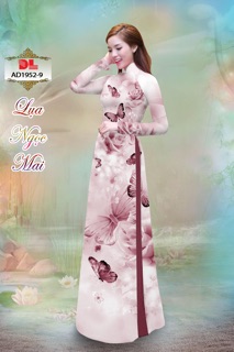 Vải áo dài in hình bướm