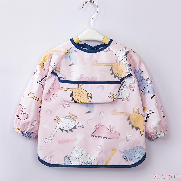 Tạp dề chống nước họa tiết hoạt hình dễ thương cho các bé