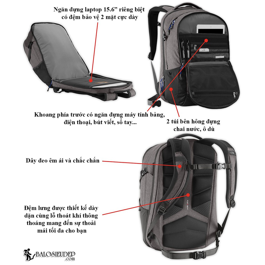 Balo The North Face Surge 2015 Grey