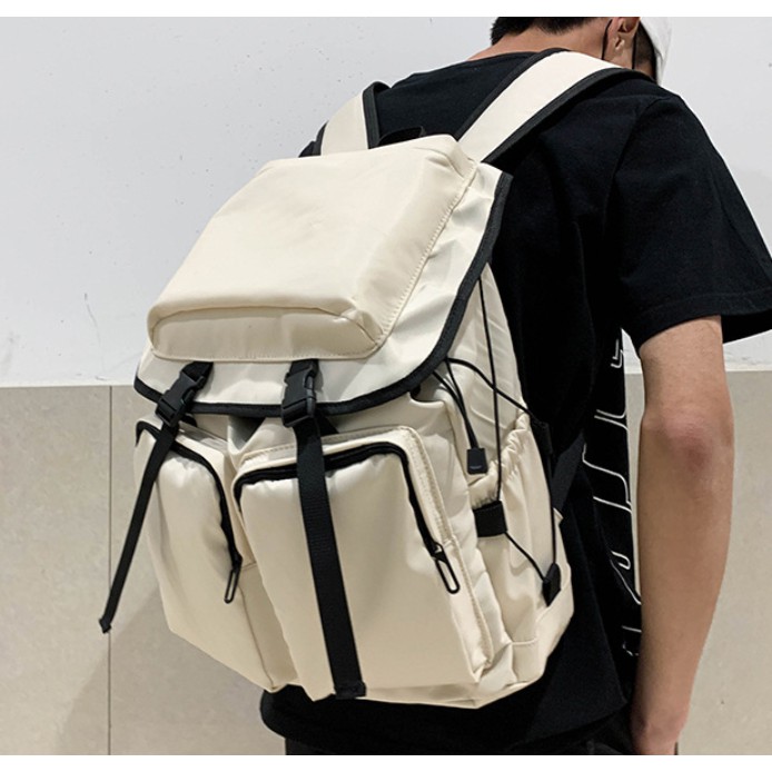 Balo nam đi học StreetWear Hàn Quốc, nhiều ngăn, siêu rộng đựng laptop sách vở to