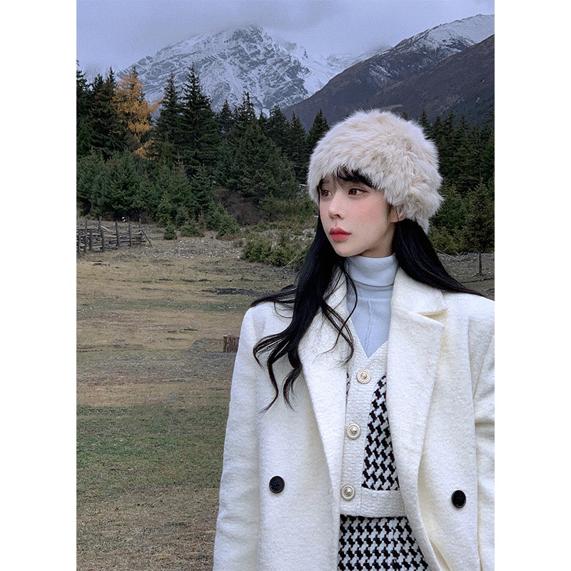 (Order)Áo khoác len trần bông kiểu mới dáng dài mẫu mới nhất năm 2021