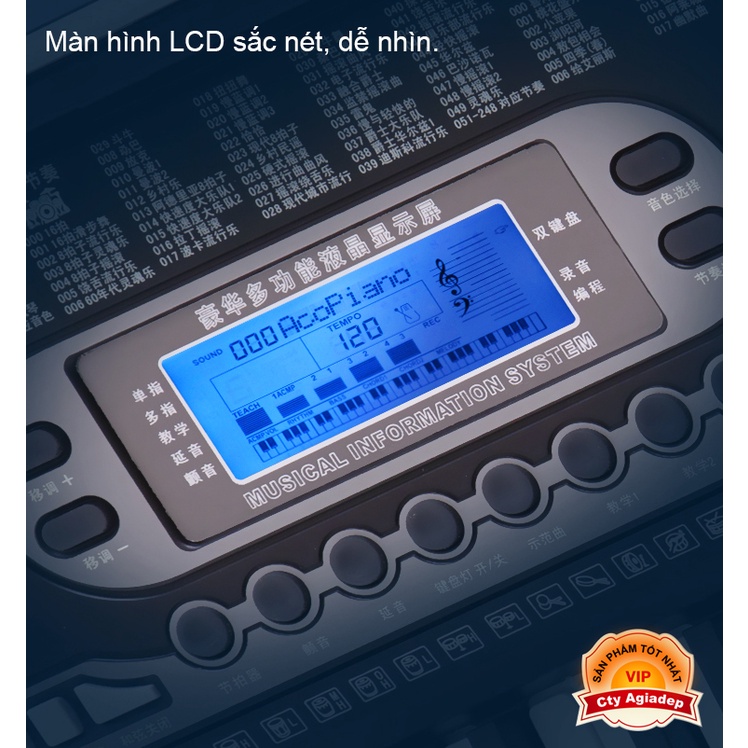 Đàn Organ 61 phím chuyên nghiệp cho bé học đàn - Hơn 100 bài nhạc mẫu