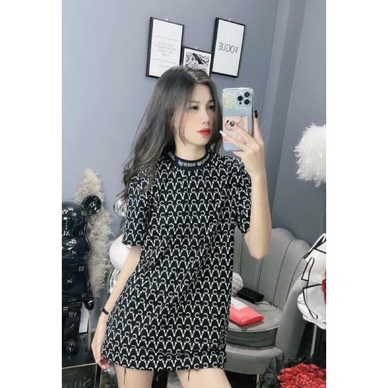 Áo Thun Tay Lỡ In Chữ V.C Phông Form Rộng Ulzzang Mẫu Mới 2022