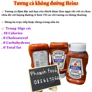 Tương cà Heinz ( 10 calories/ 0 đường ) - Ketchup Heinz