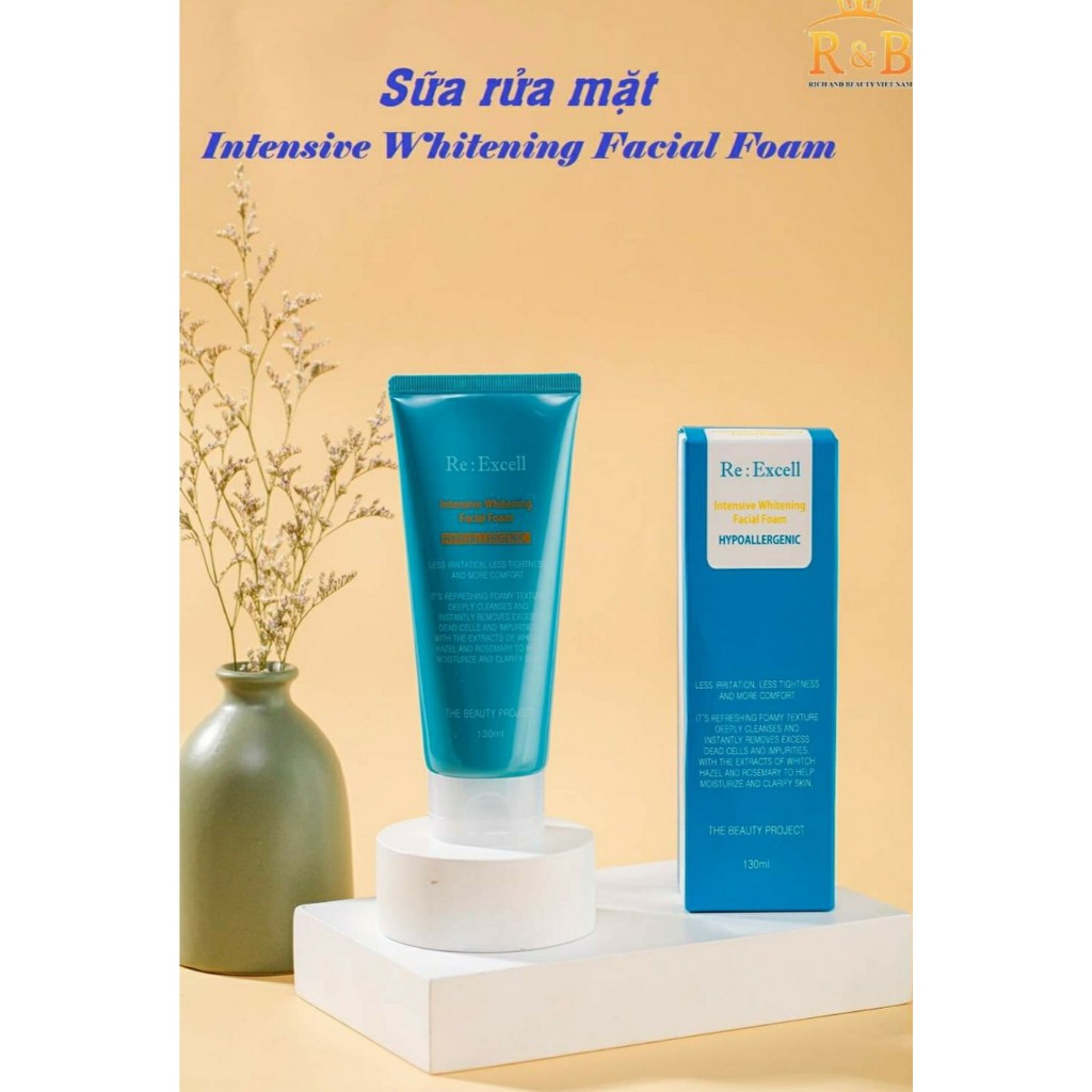 Sữa rửa mặt Re: Excell Inttensive Whitening Facial Foam