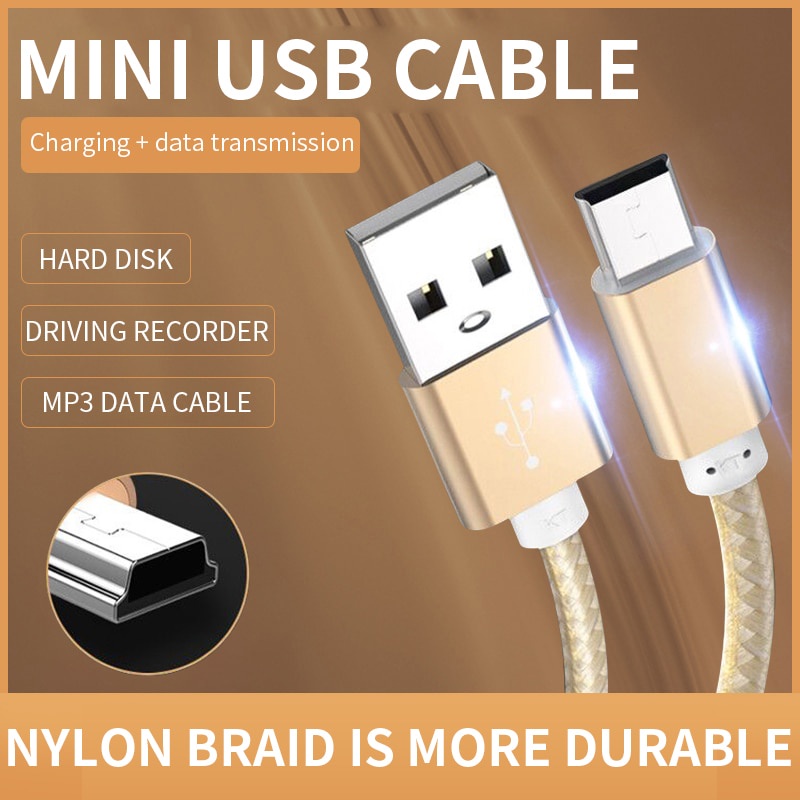 Dây Cáp Sạc Truyền Dữ Liệu Mini Usb Sang Usb Cho Máy Nghe Nhạc Mp3 Mp4