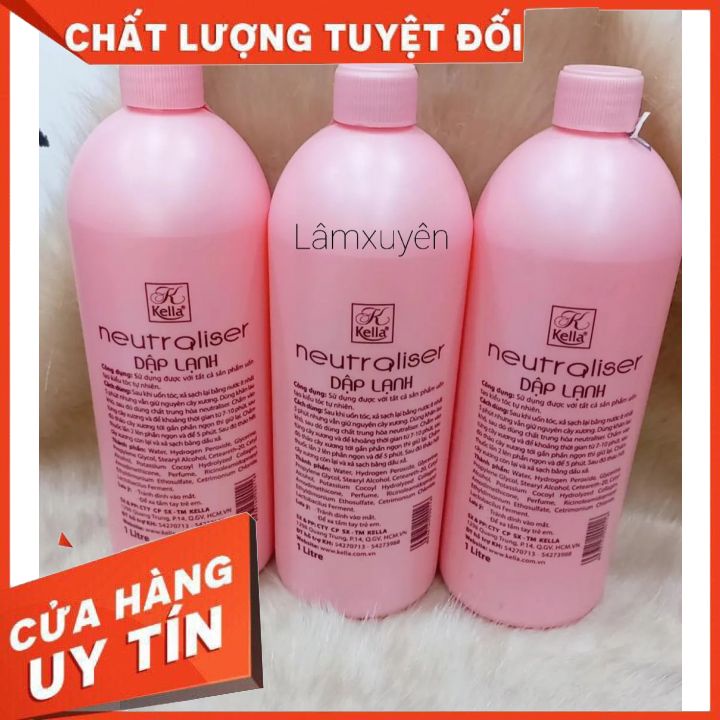 Dập Uốn Lạnh Kella Hồng Chai 1000ml sản phẩm uốn tạo kiểu tóc tự nhiên định hình nếp tóc ,bảo vệ tóc bền đẹp