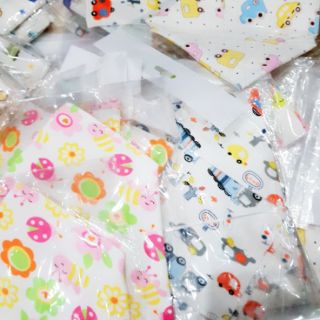 Set 10 Khăn yếm bấm khuy 100% cotton cho bé