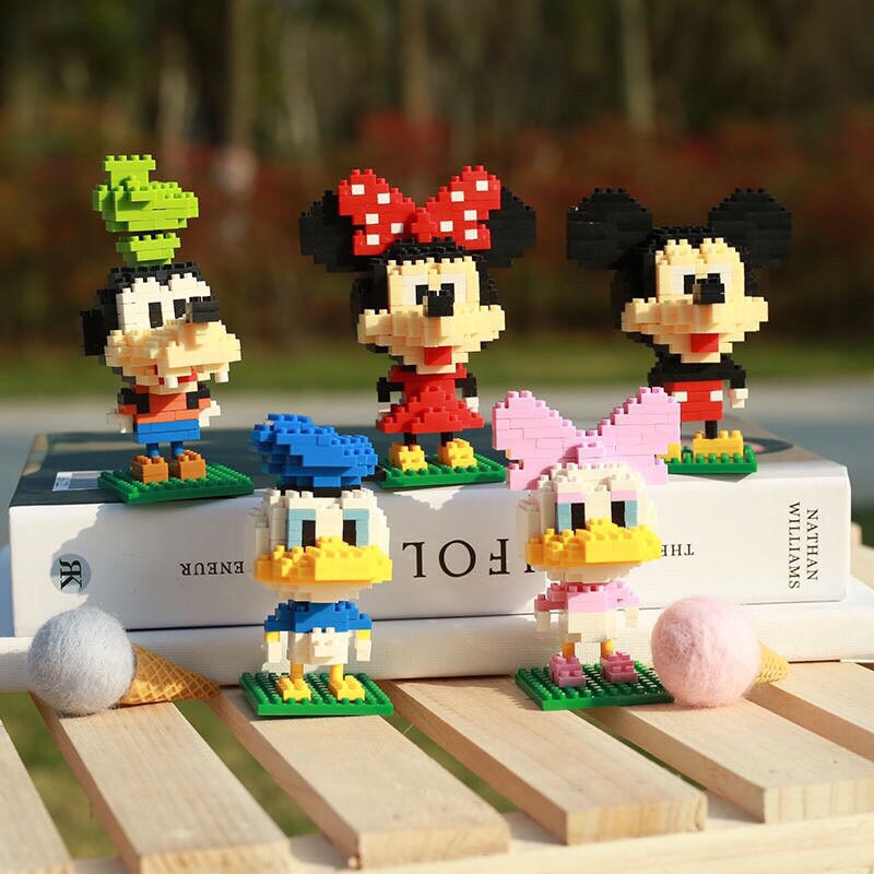 SẴN Lego xếp hình tự lắp ráp mô hình Mickey Minnie Donald duck Goofy