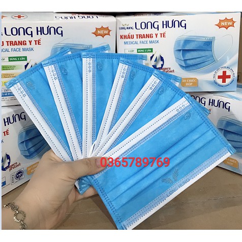 KHẨU TRANG Y TẾ 4 LỚP, LONG HƯNG