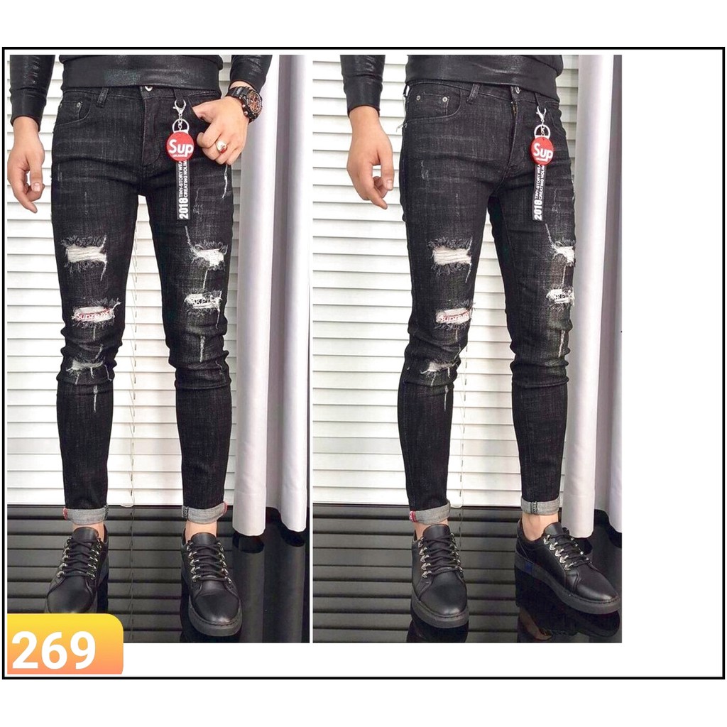 quần jean nam RÁCH KIỂU chất jean giãn tốt 269 /FF