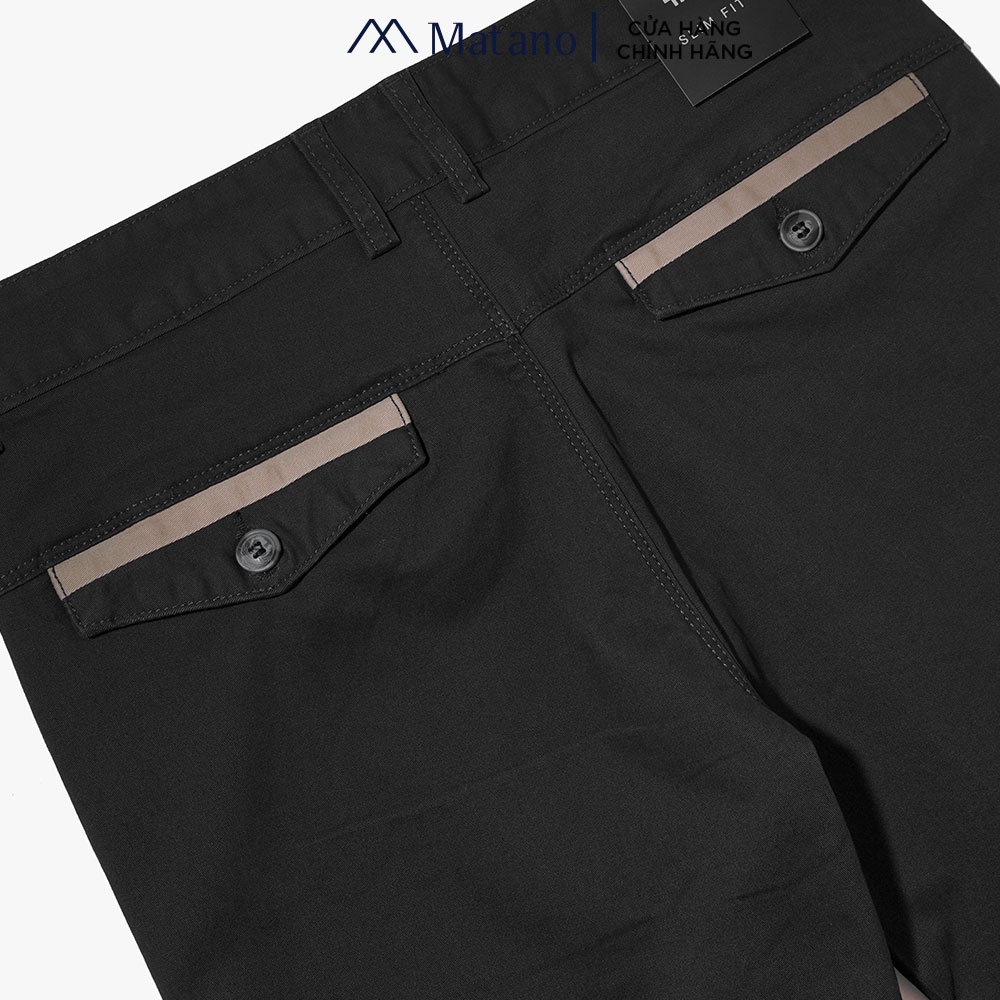 Quần kaki nam đẹp MATANO QK003 kiểu dáng dài, form slimfit tôn dáng, vải kaki cotton cao cấp co giãn