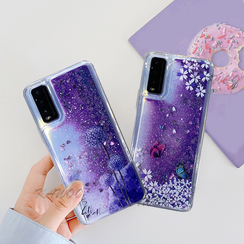 Ốp Lưng Kim Tuyến Nước Hình Hoa Bồ Công Anh Cho Vivo Y20 Y12S Y20i Y21 Y33S Y21T Y50 V20 SE Y15S V19 V21 Y51 2020