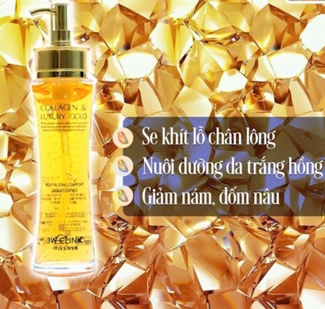 TINH CHẤT TRẮNG DA COLLAGEN LUXURY GOLD 3W CLINIC 150ML HÀN QUỐC