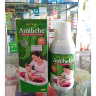 Combo 4 chai nước tắm Amibebe