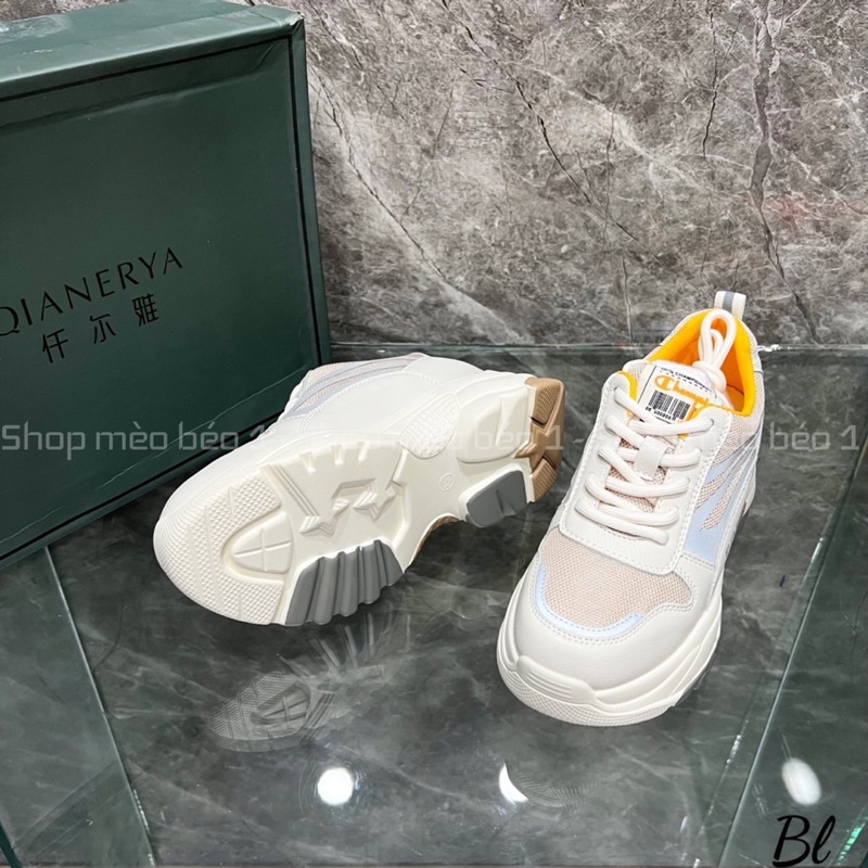 Giày thể thao sneaker lót vàng đế cao fullbox hàng quảng châu cao cấp