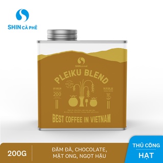 Shin cà phê - cà phê pleiku blend - hộp thiếc 200g