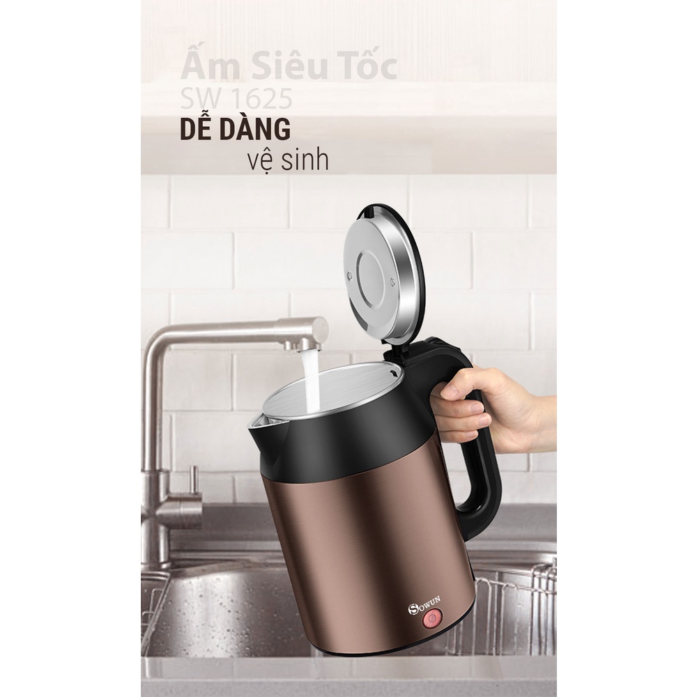 ẤM SIÊU TỐC 2 LÍT SOWUN SW 1625