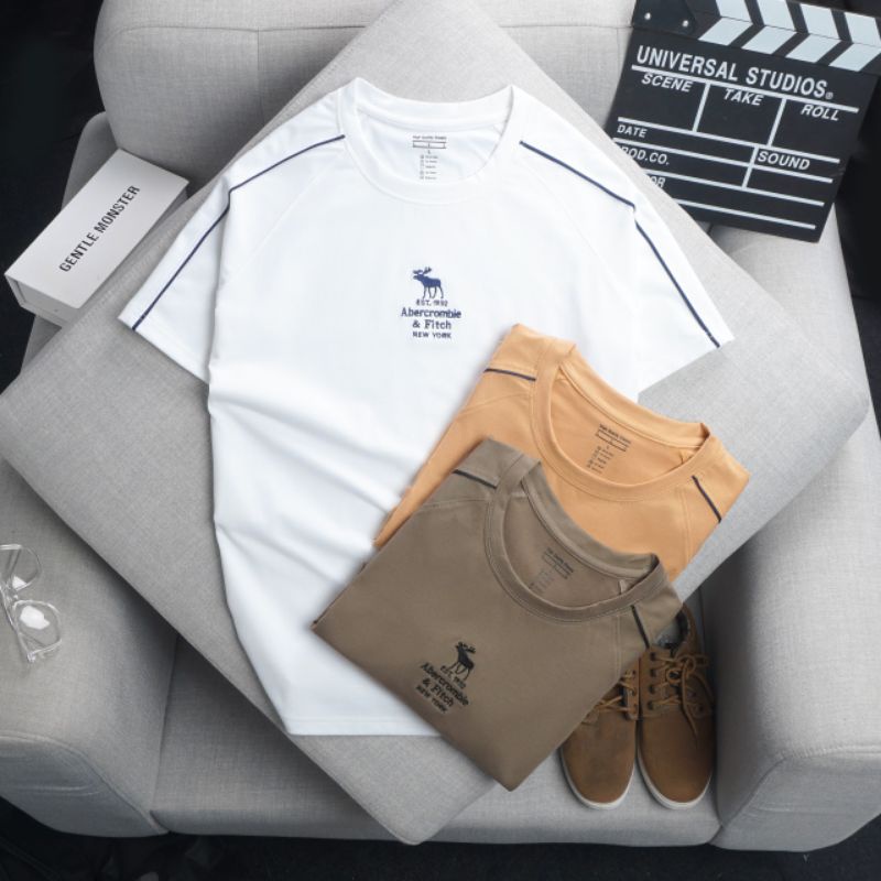 ÁO THUN NAM CỔ TRÒN COTTON THÊU LOGO CÓ SIZE LỚN