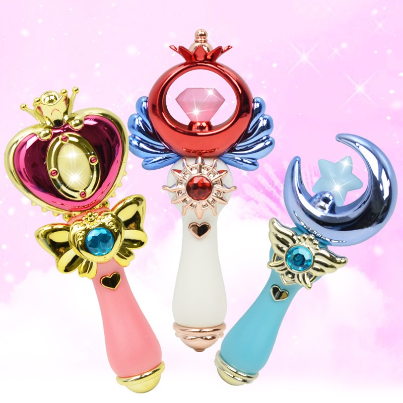 [SIÊU HOT] Gậy Thuỷ Thủ Mặt Trăng phát sáng có nhạc cho bé - Full hộp màu đẹp