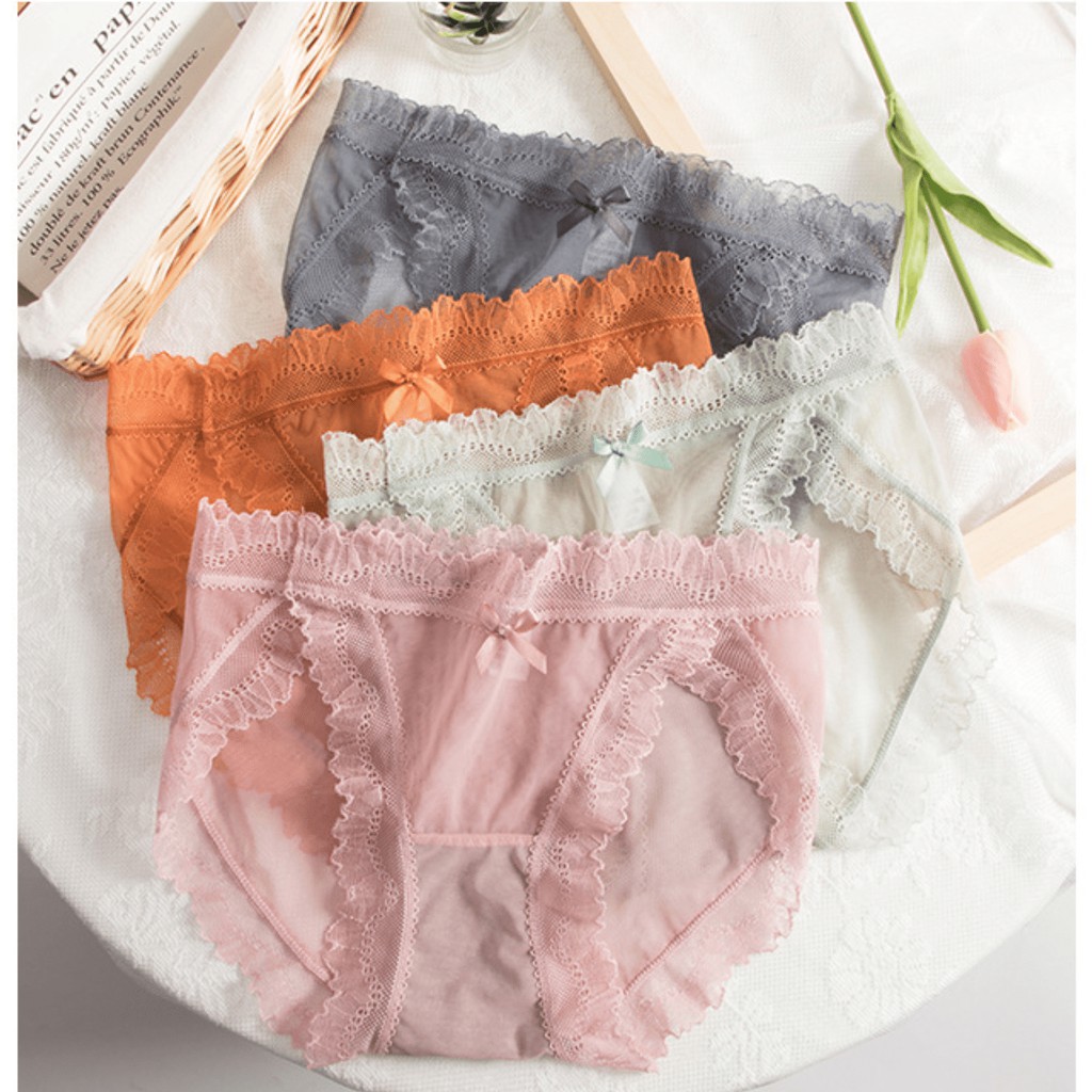 QUẦN LÓT REN LƯỚI LACE CHỐNG HẰN VIỀN PHONG CÁCH NHẬT BẢN Q297 | BigBuy360 - bigbuy360.vn