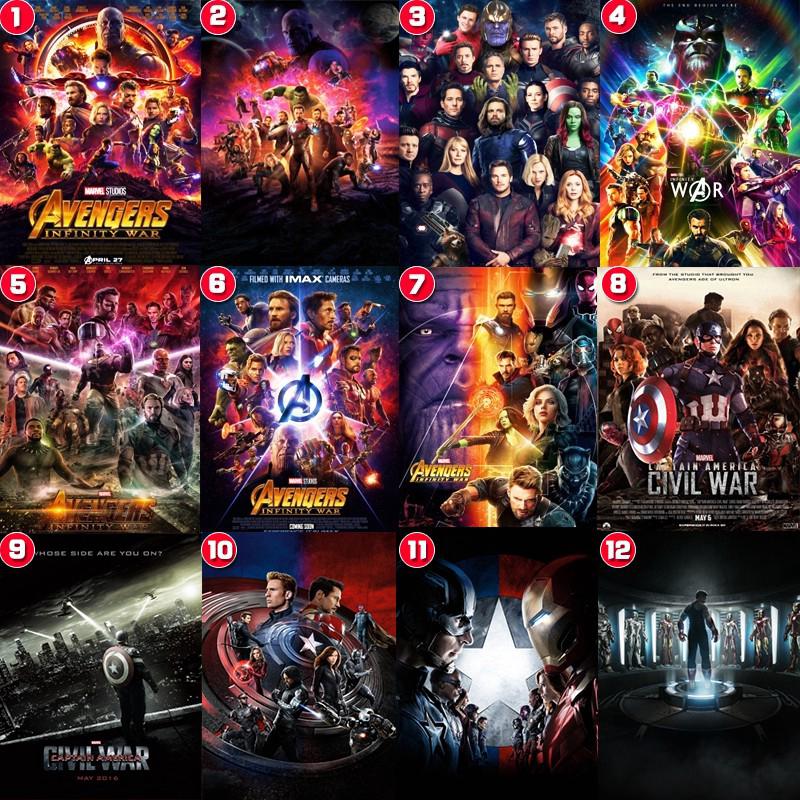Miếng dán tường trang trí hình các nhân vật trong Avengers