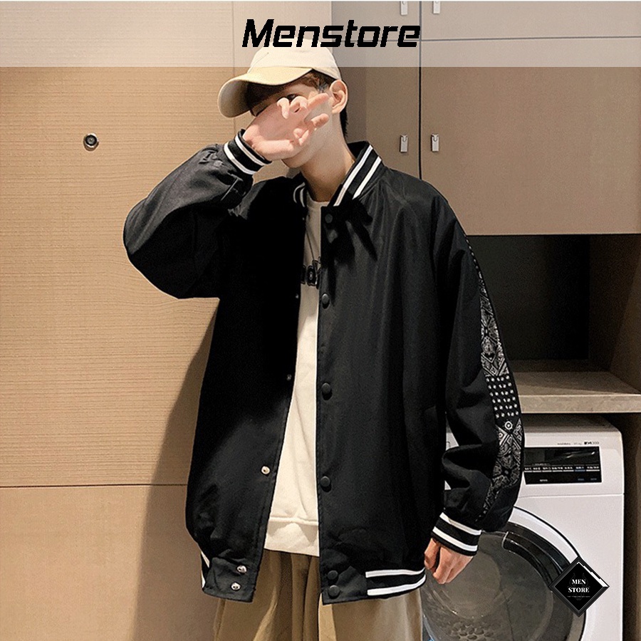 Áo khoác dù Unisex Menstore, áo gió phong cách Ulzzang nam nữ form rộng hottrend 2022 MSTT43