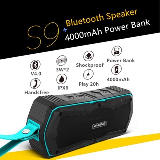 Loa bluetooth wking s9 kiêm pin dự phòng 4000mah