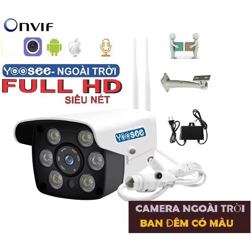 [Freeship toàn quốc từ 40k] Camera IP Yoosee ngoai troi