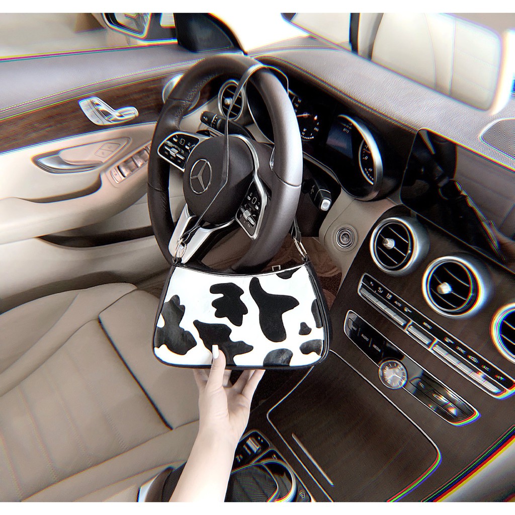 Túi kẹp nách bò sữa hot trend - Túi đeo vai phong cách thời trang cá tính phong cách Hàn Quốc size 23