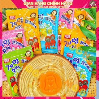 Kẹo đường dalgona kẹo đường Hàn Quốc Bbopgi hoạt hình Squid Game thử thách tách kẹo