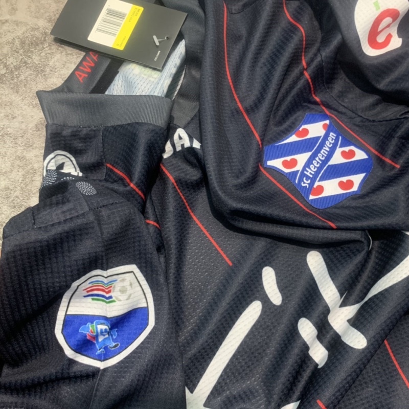 Bộ áo bóng đá SC Heereveen đen 2021-2022