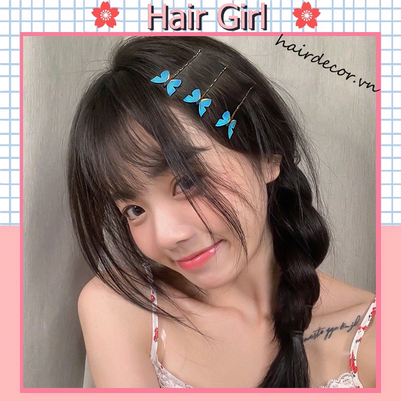 Kẹp tóc đính hình bướm thời trang thanh lịch cho nữ