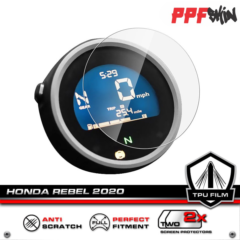 PPF Honda Rebel 2022 ..... UPPF dán bảo vệ mặt đồng hồ xe , xước tự phục hồi vết xước dâm , www.uppf.com