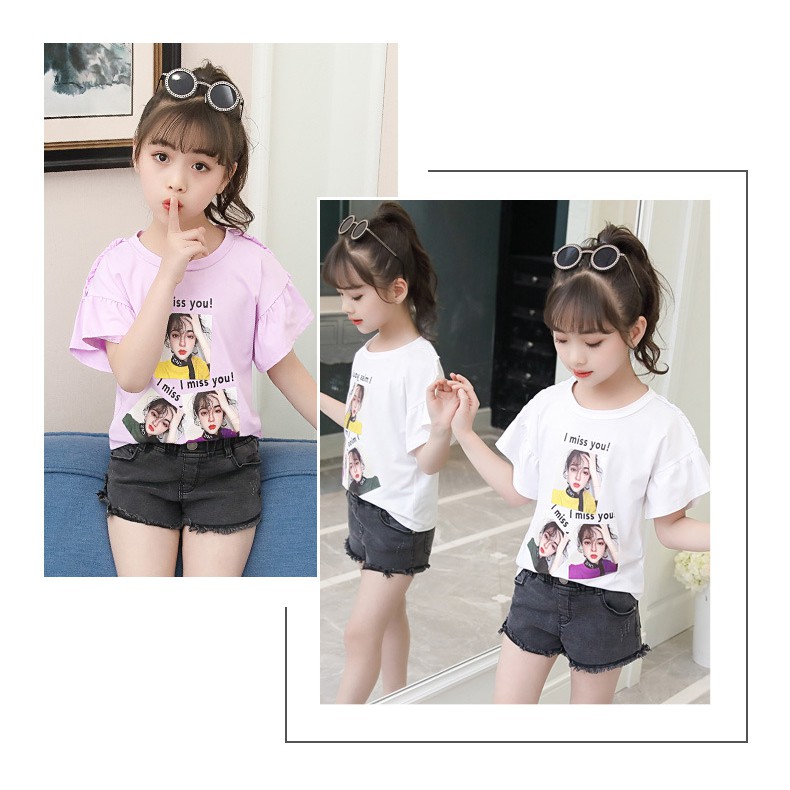 Áo phông bé gái size 27-40kg