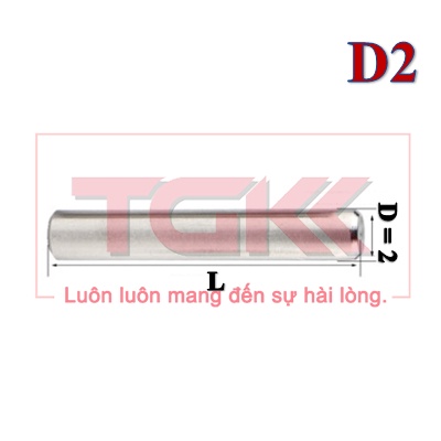 Chốt định vị đặc inox 304 D2