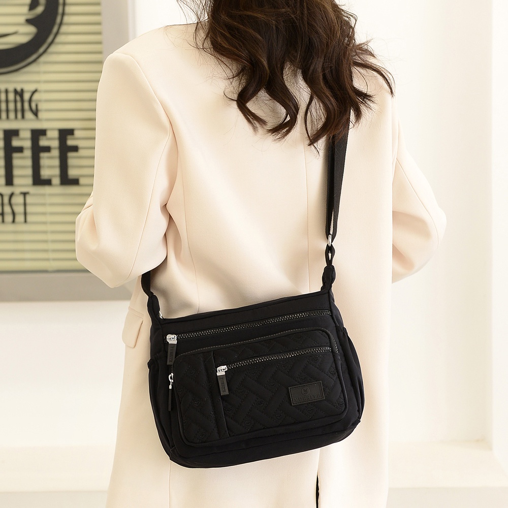 Túi Xách Vải Nylon Màu Kẹo Thời Trang Đơn Giản Cho Nữ