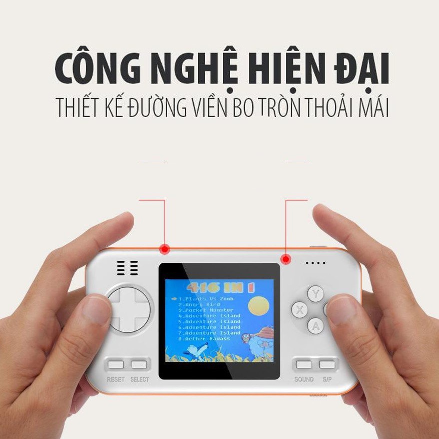 Máy Chơi Game Cầm Tay 416 Trò - Máy Chơi Game Kiêm Sạc Dự Phòng 8000 mAh - Bảo Hành 12 Tháng