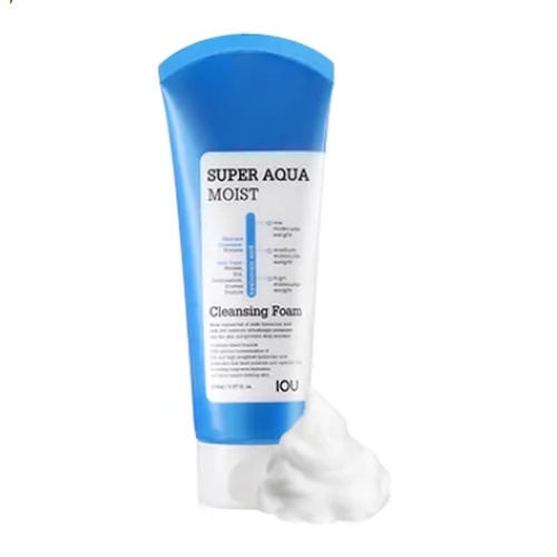 Sữa Rửa Mặt Làm Sạch và Dưỡng Ẩm Sâu Từ Khoáng Chất Thiên Nhiên Welcos IOU Super AQ Mosit Cleansing 500gr
