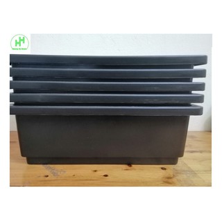 5 Khay Nhựa Trồng Rau Kích Thước 47X33X16CM - Màu Đen